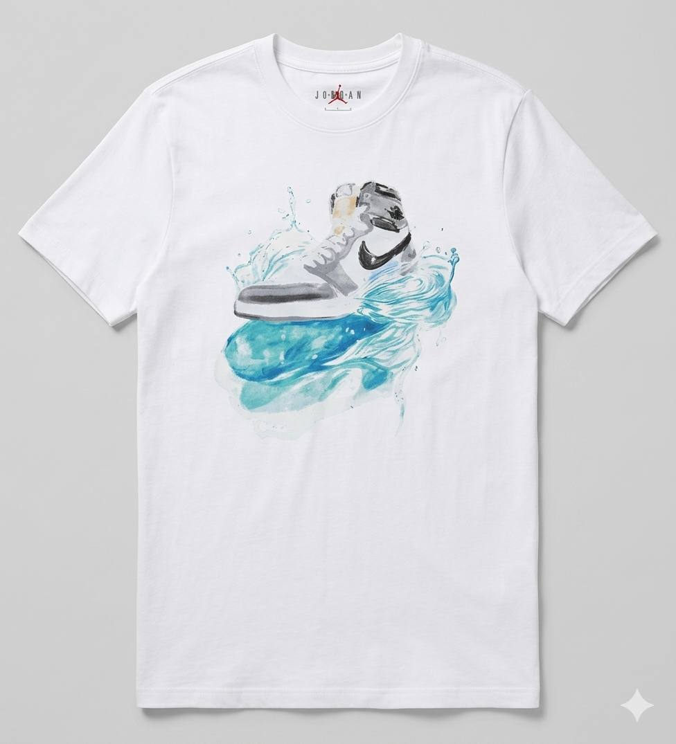 T-shirt jordan water Splash